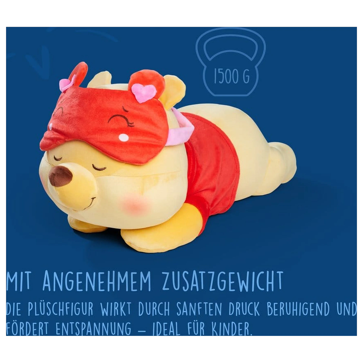 Disney Snuglets Wellbeing Heavy Plyšová figurka Medvídek Pú 40 cm fotografii produktu