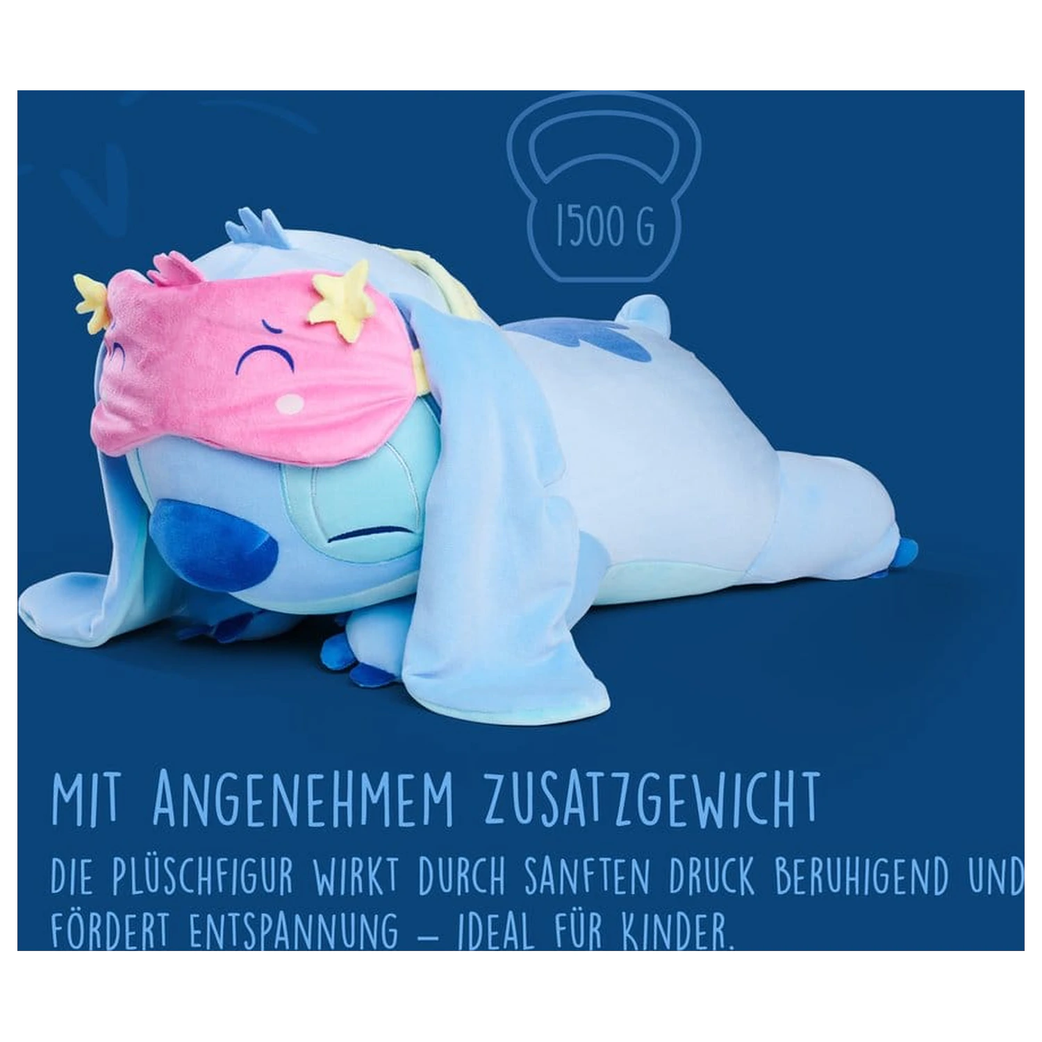Disney Snuglets Wellbeing Heavy Plush Figure Stitch 40 cm fotografii produktu