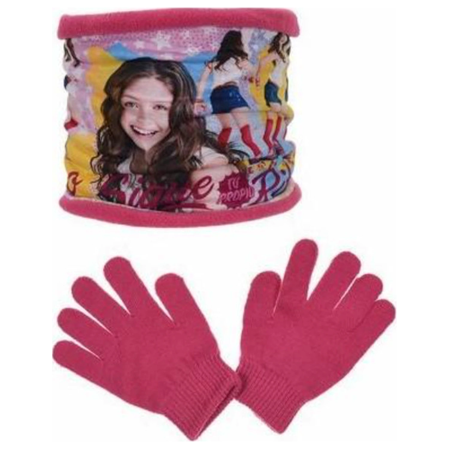Disney Soy Luna Ritmo dětský šátek, nákrčník a rukavice sada fotografii produktu
