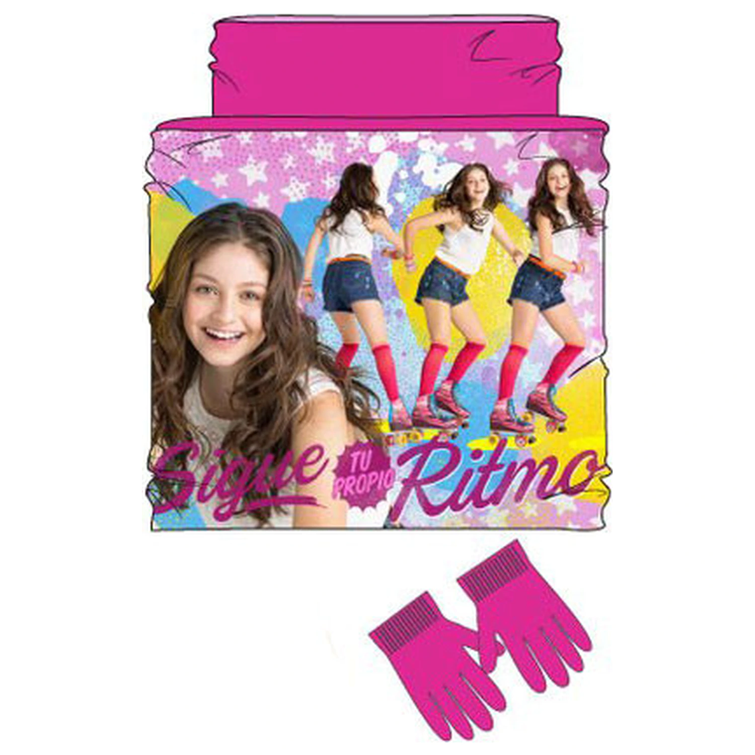 Disney Soy Luna Ritmo dětský šátek, nákrčník a rukavice sada fotografii produktu
