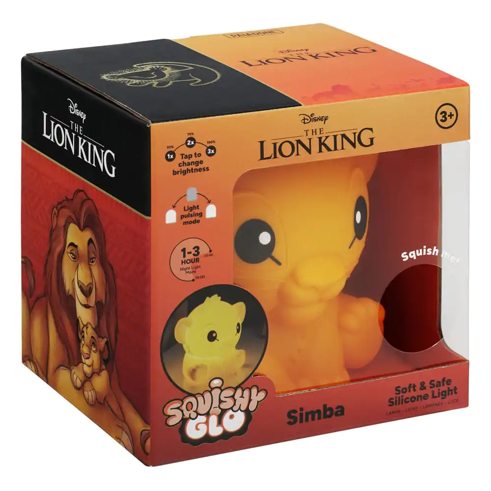 Disney Squishy Glo Silikonové Světlo The Lion King Simba 15 cm fotografii produktu