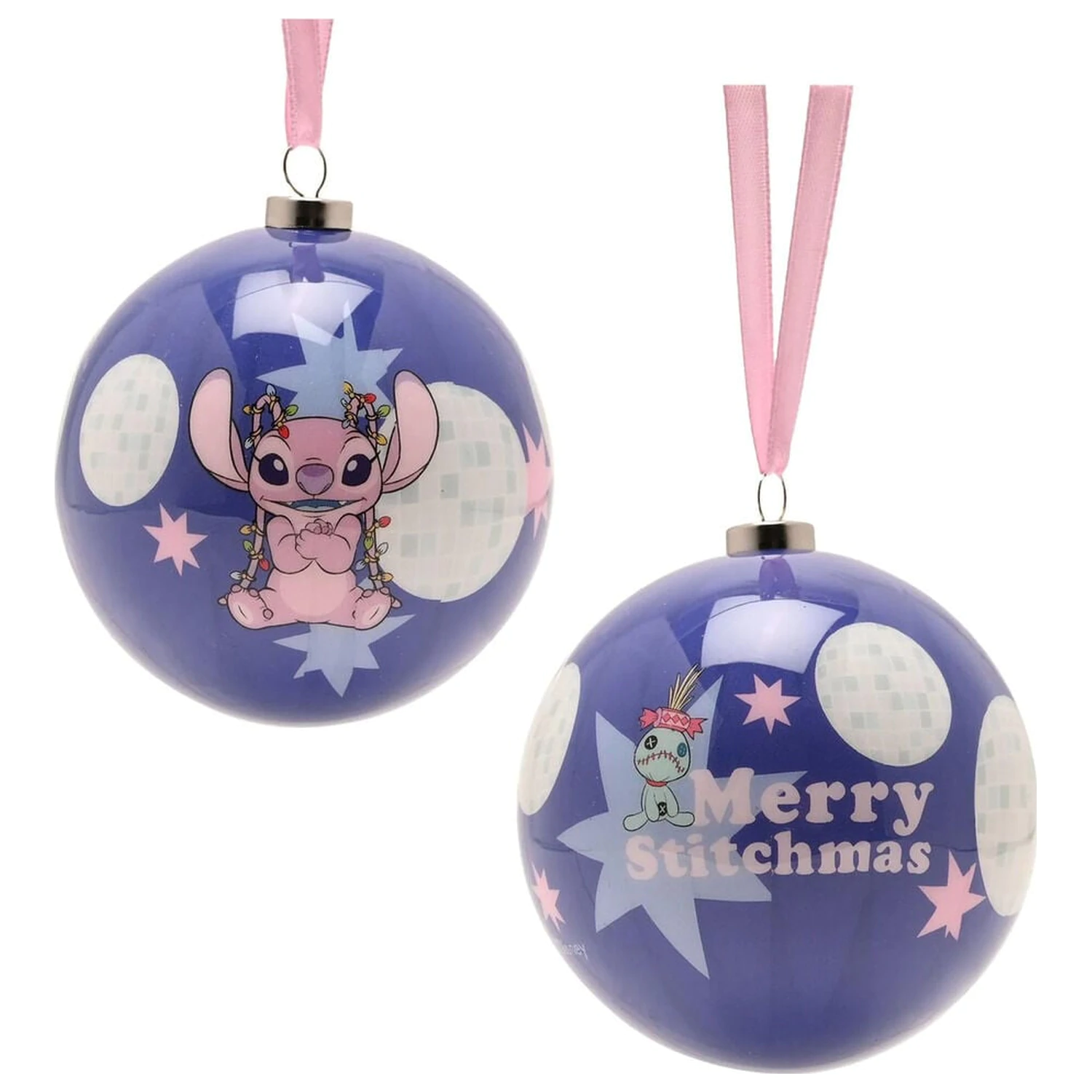 Disney Stitch Sada 4 vánočních ozdob fotografii produktu