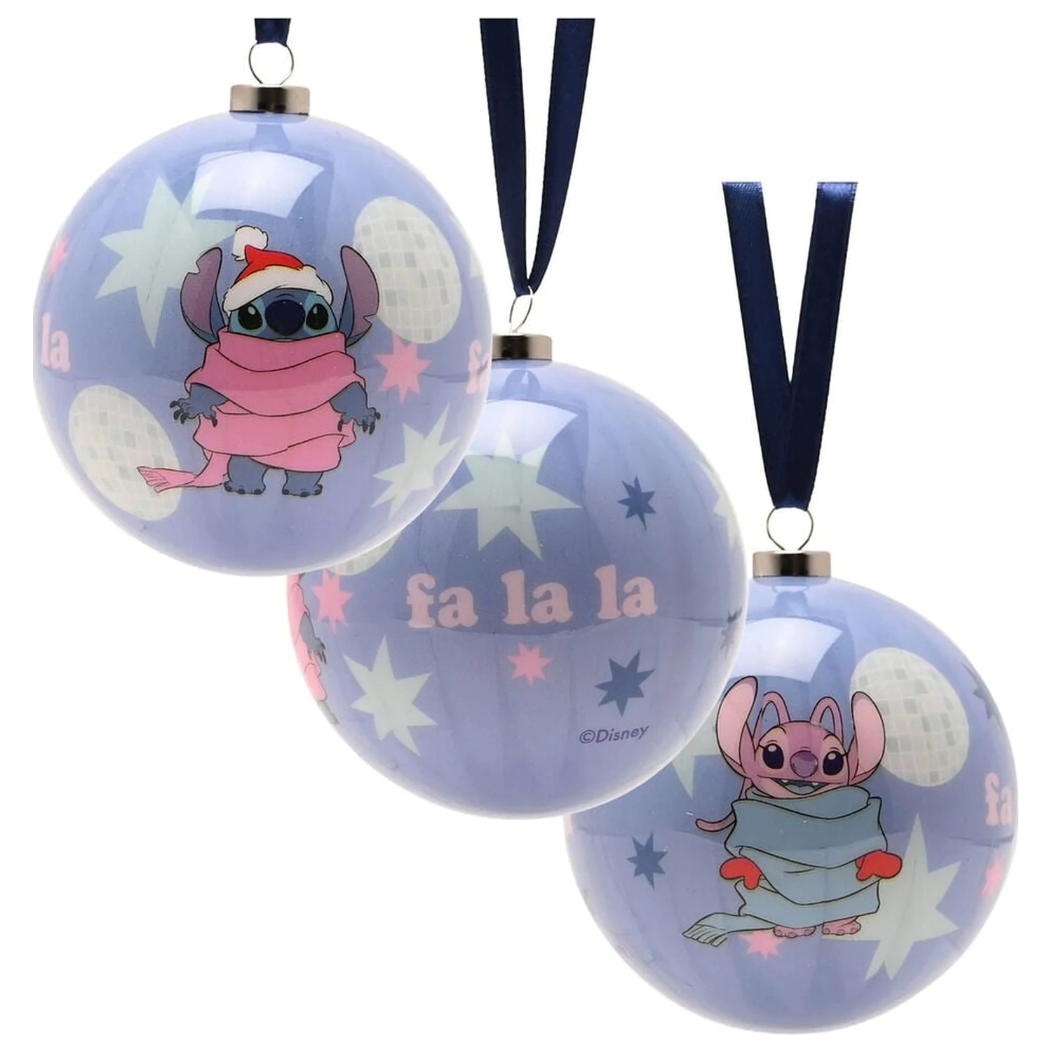 Disney Stitch Sada 4 vánočních ozdob fotografii produktu