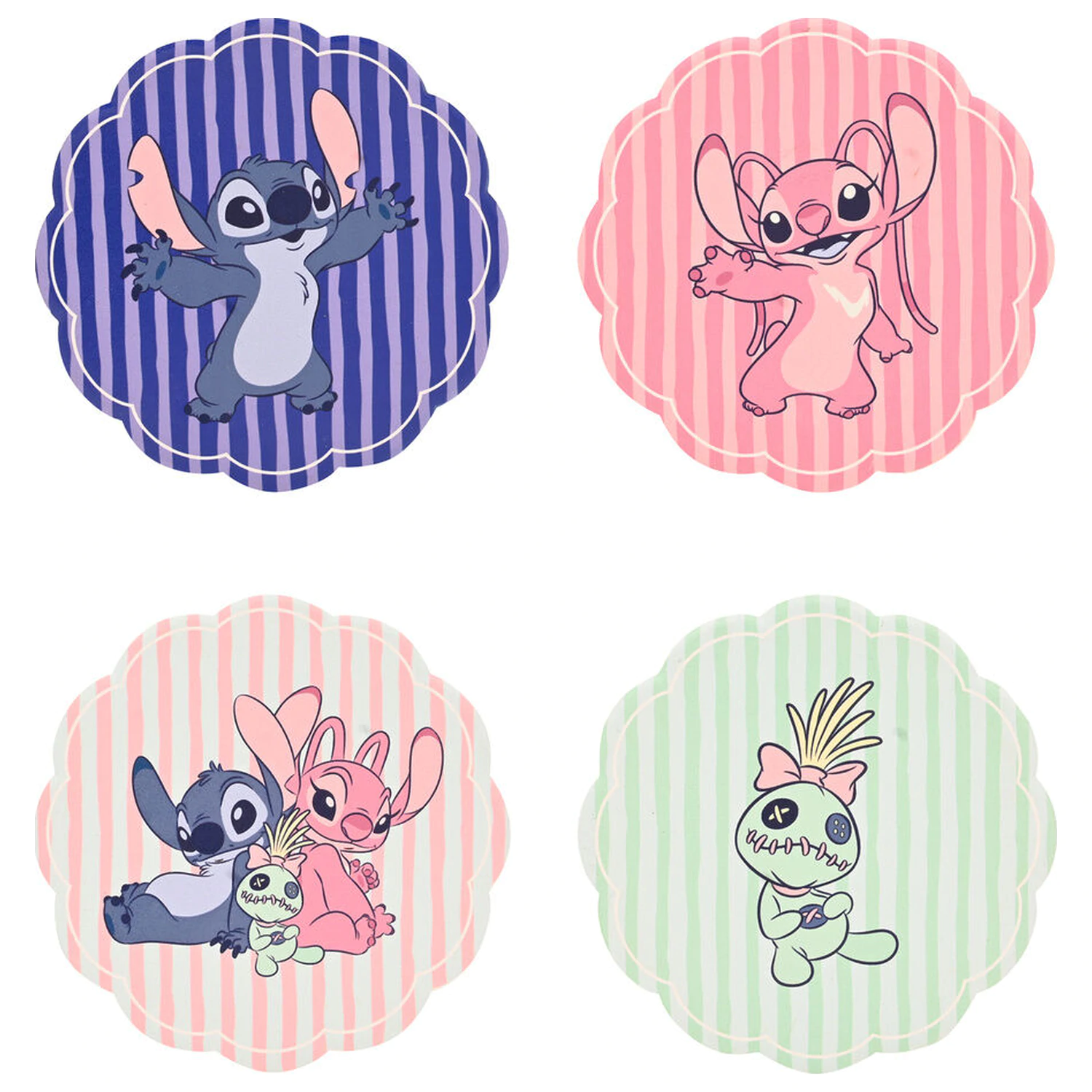 Disney Stitch sada 4 keramických podložek pod hrnek fotografii produktu