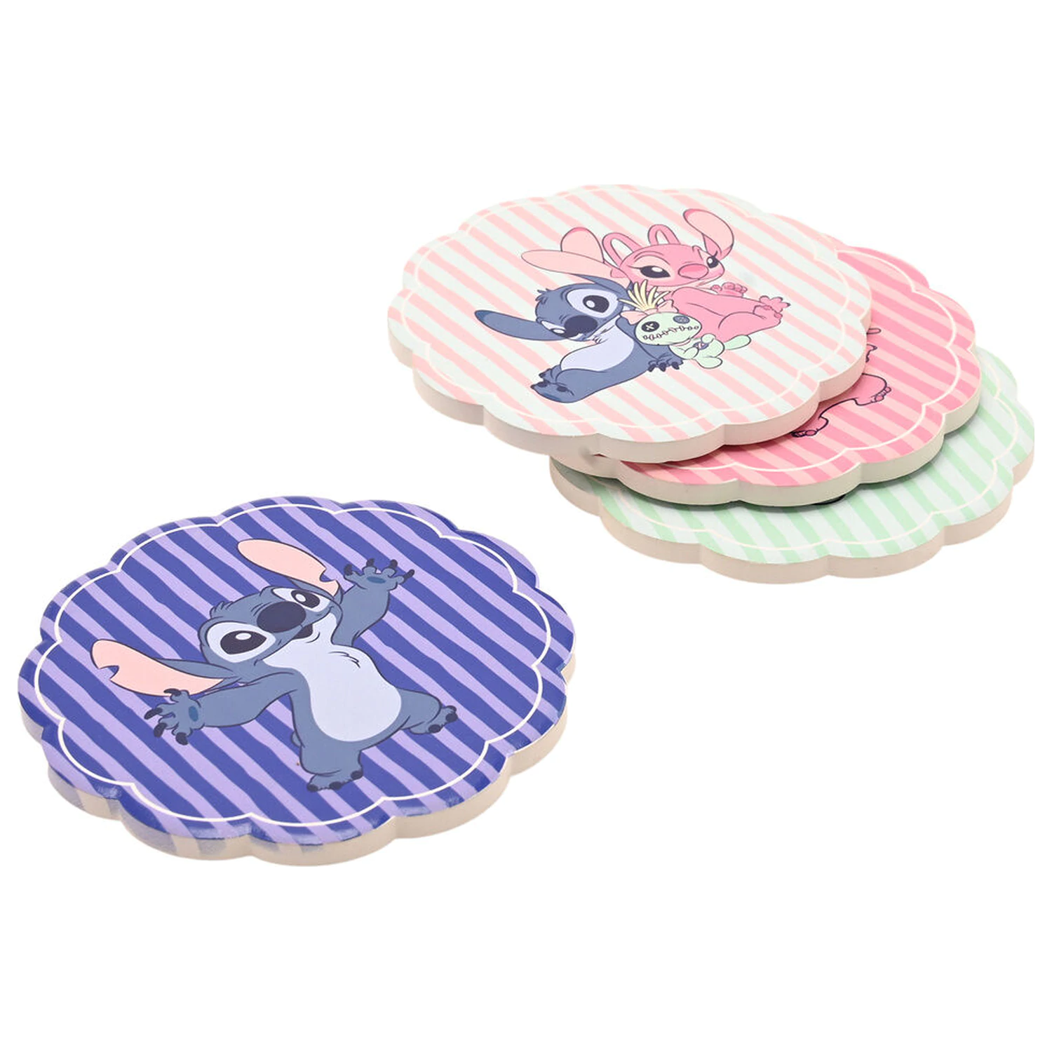 Disney Stitch sada 4 keramických podložek pod hrnek fotografii produktu