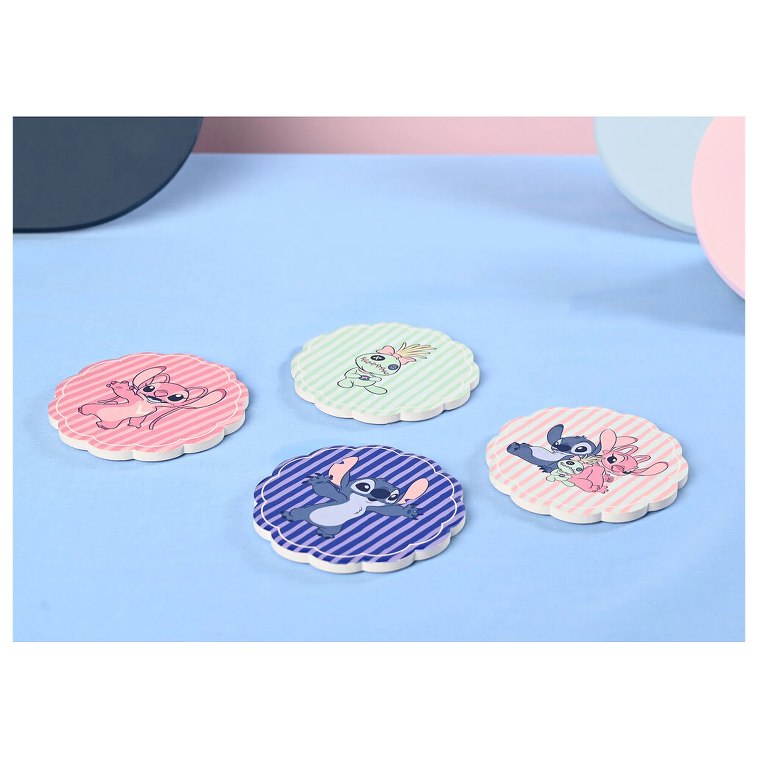 Disney Stitch sada 4 keramických podložek pod hrnek fotografii produktu