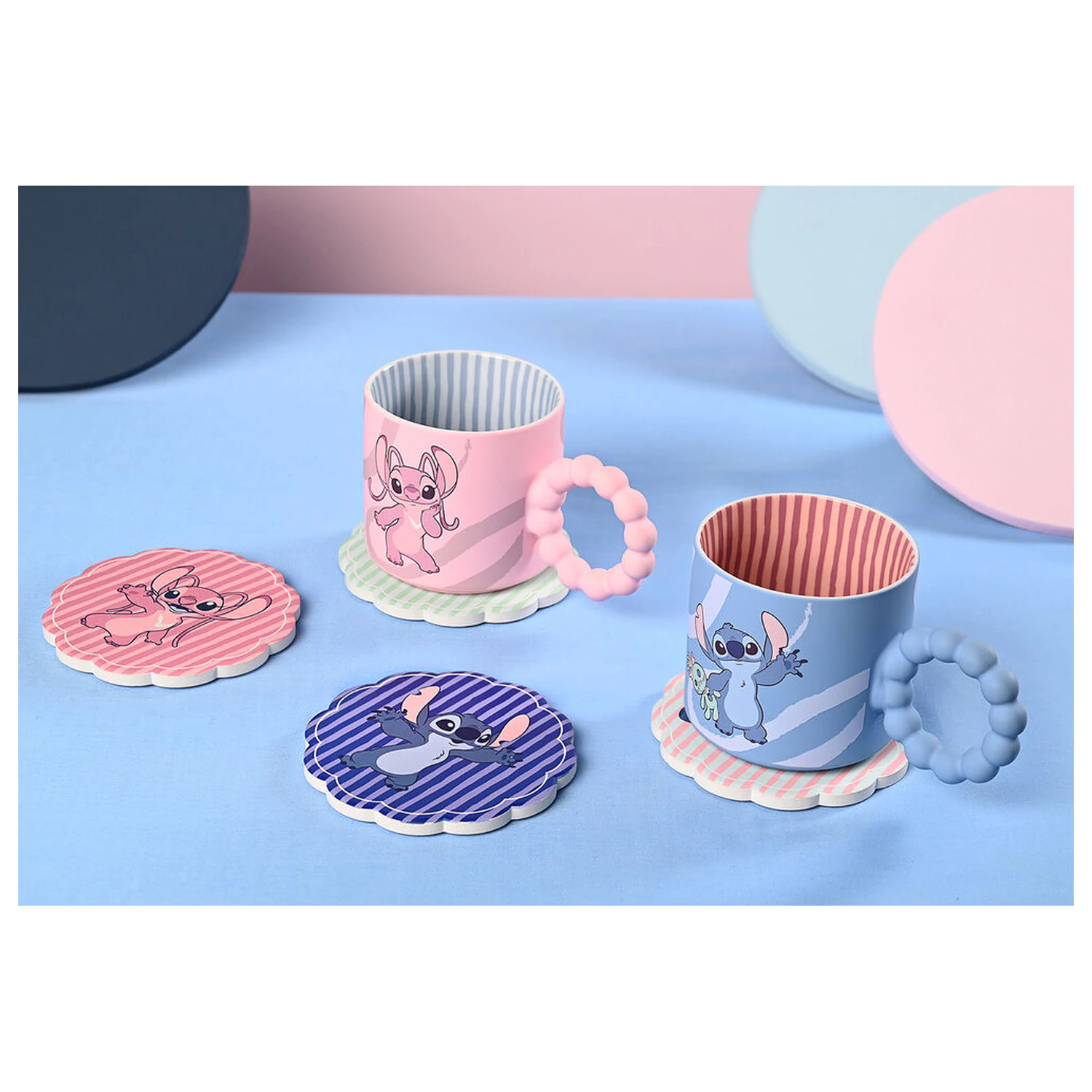 Disney Stitch sada 4 keramických podložek pod hrnek fotografii produktu