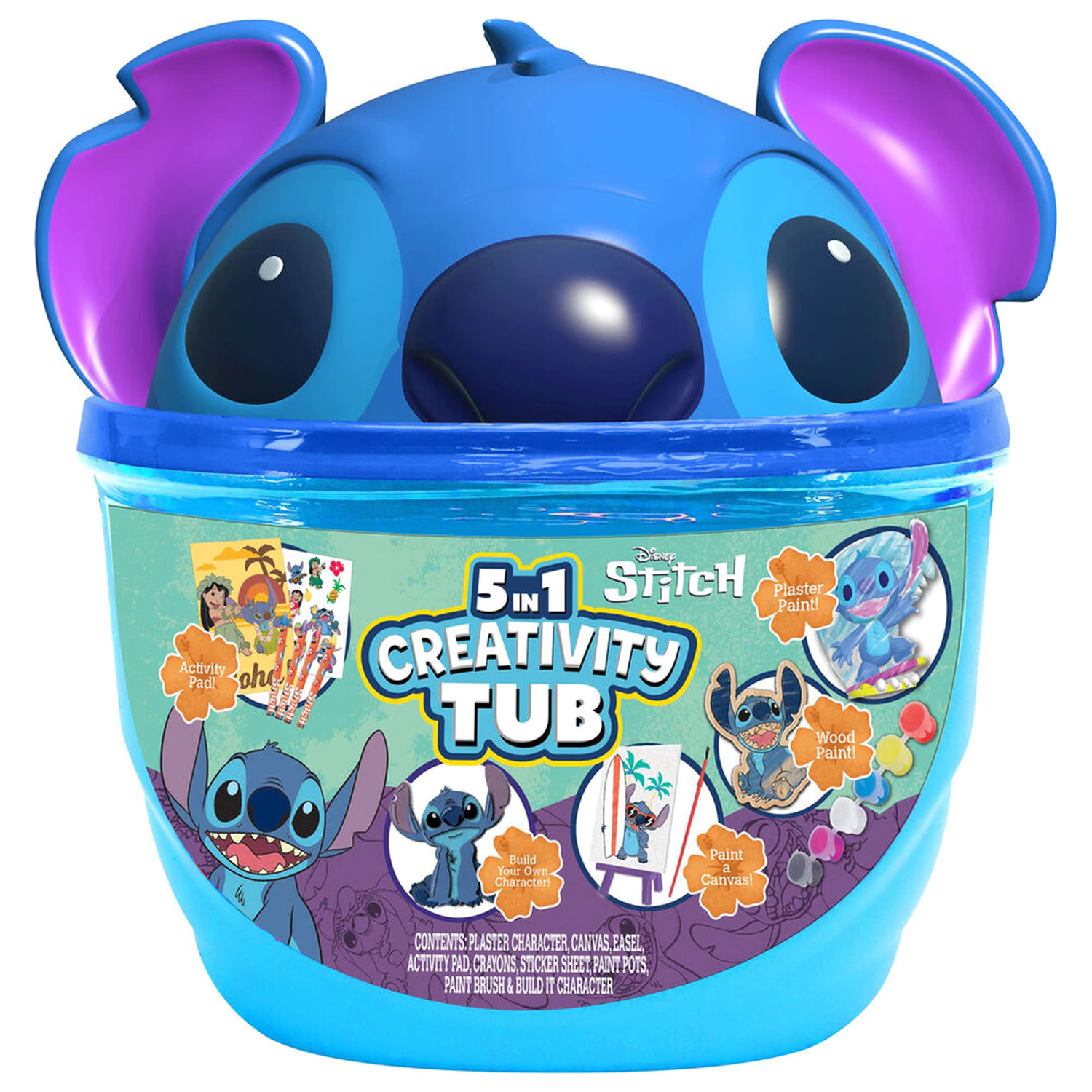 Disney Stitch Kreativní sada 5 v 1 tubus fotografii produktu