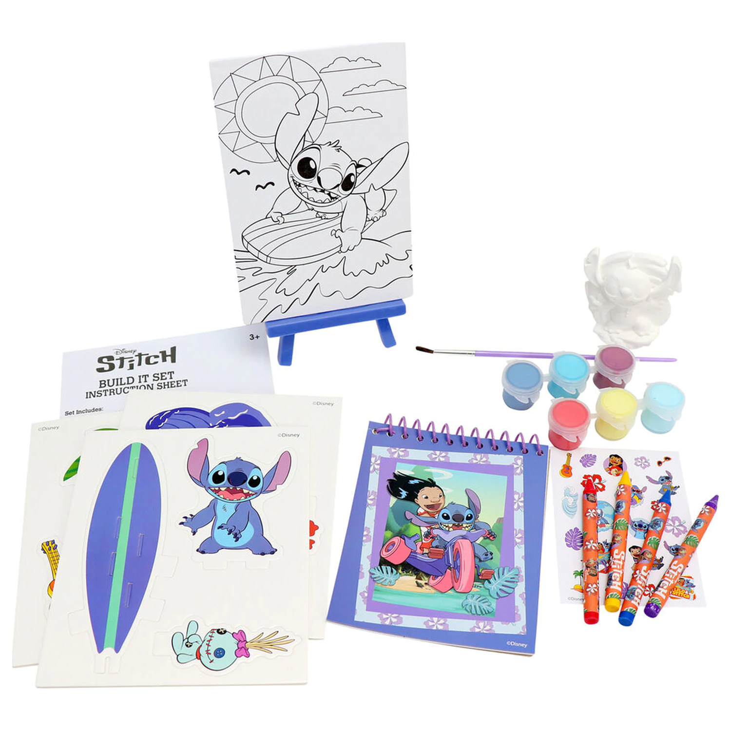 Disney Stitch Kreativní sada 5 v 1 tubus fotografii produktu