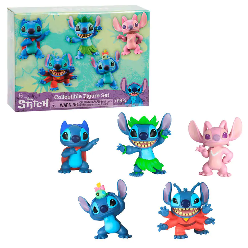 Disney Stitch balení 5 figurek 7 cm fotografii produktu