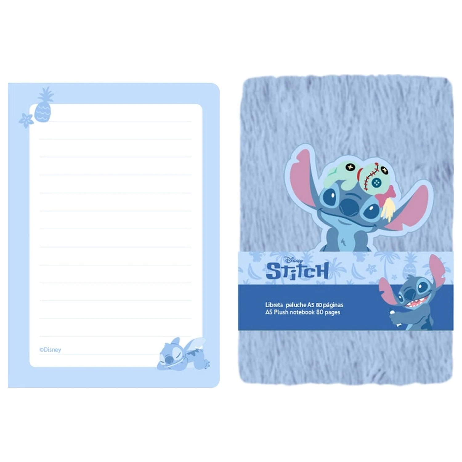 Disney Stitch A5 plyšový zápisník fotografii produktu