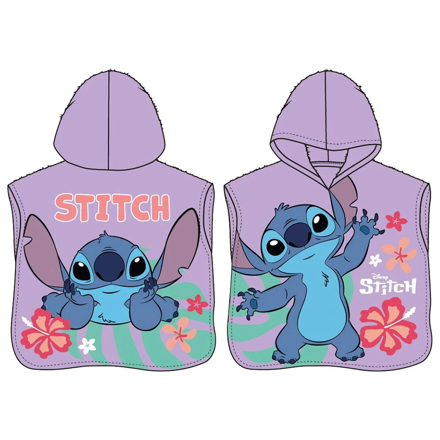 Disney Stitch Alien Paradise plážové pončo ručník fotografii produktu