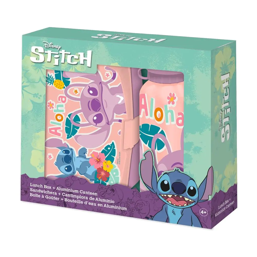 Disney Stitch Hliníková láhev 500 ml + box na svačinu fotografii produktu