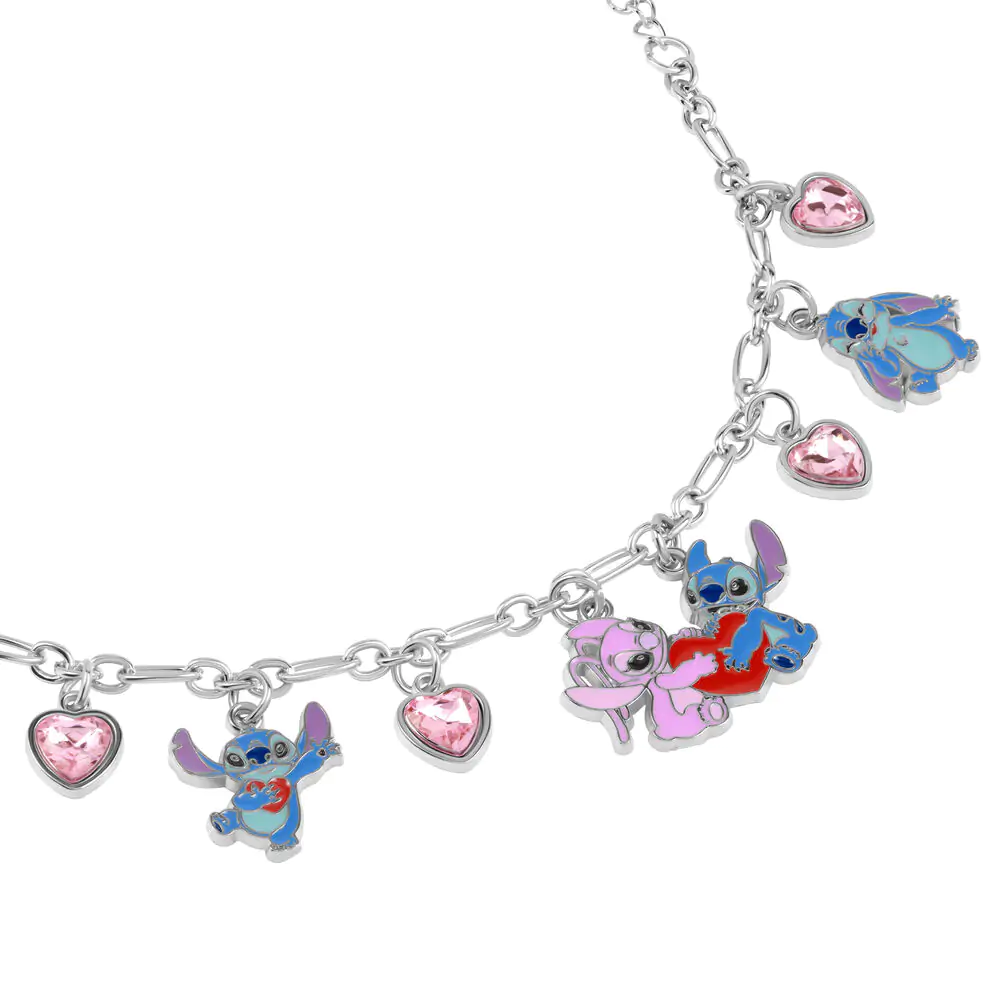 Disney Stitch Angel náramek s přívěsky (pozlacený) fotografii produktu