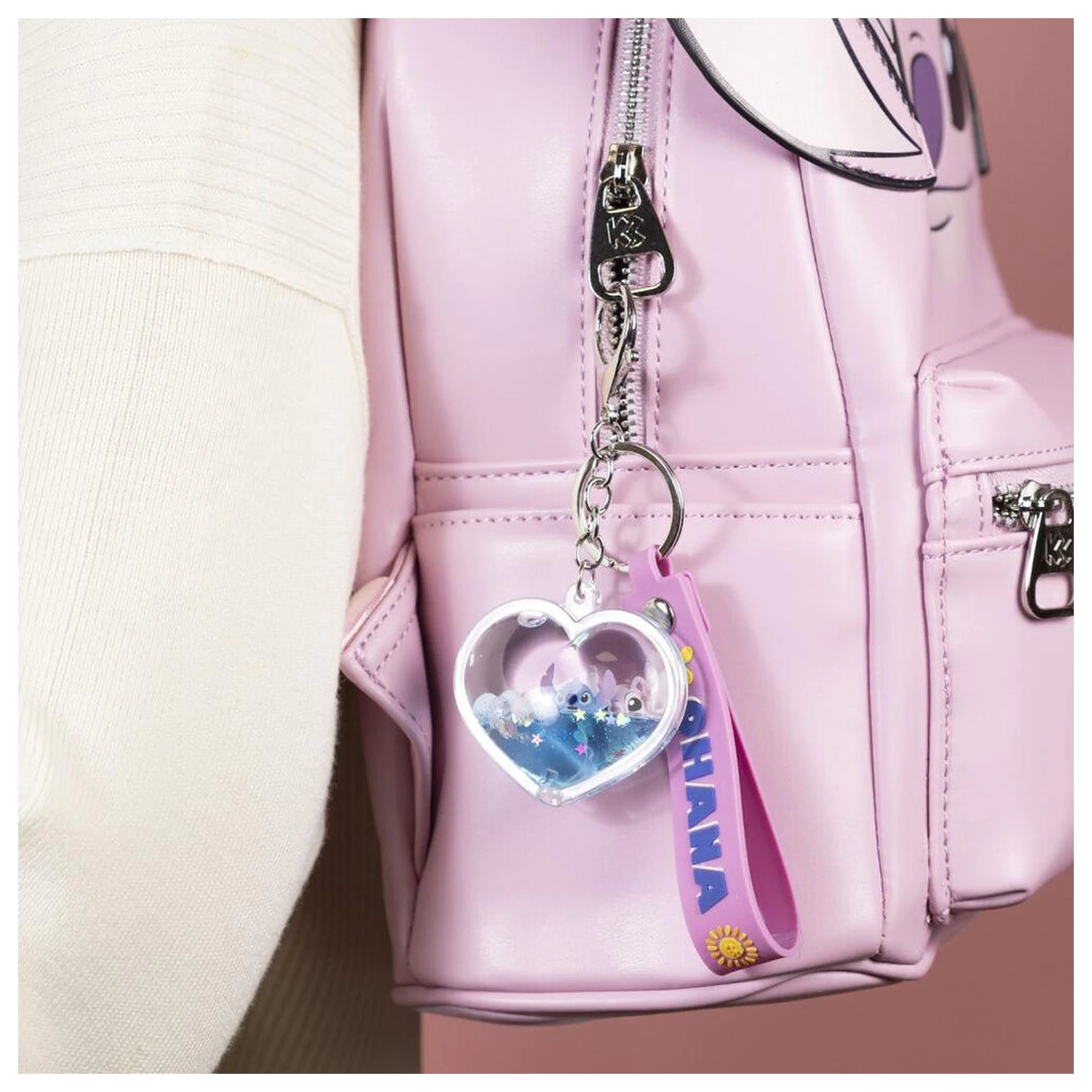 Disney Stitch & Angel Ohana Heart klíčenka fotografii produktu