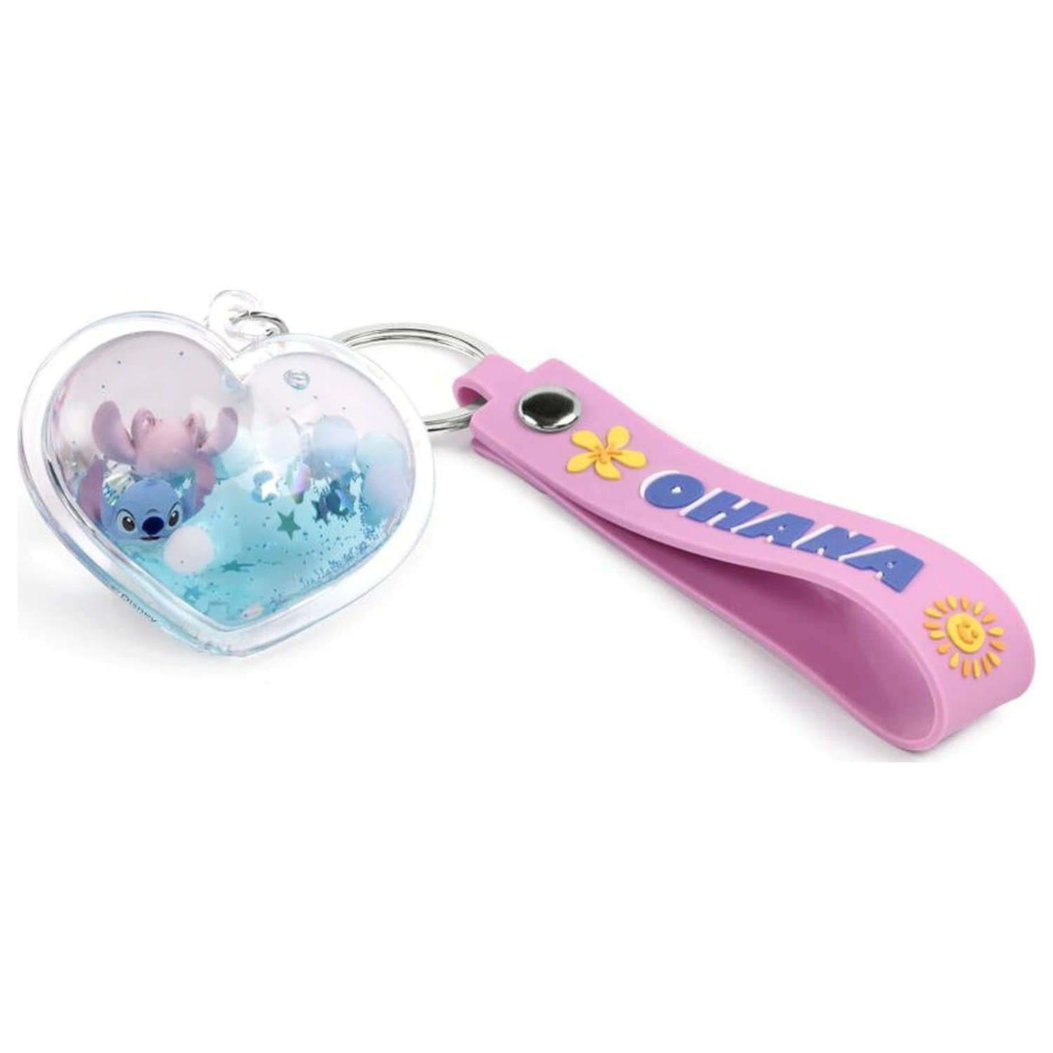 Disney Stitch & Angel Ohana Heart klíčenka fotografii produktu