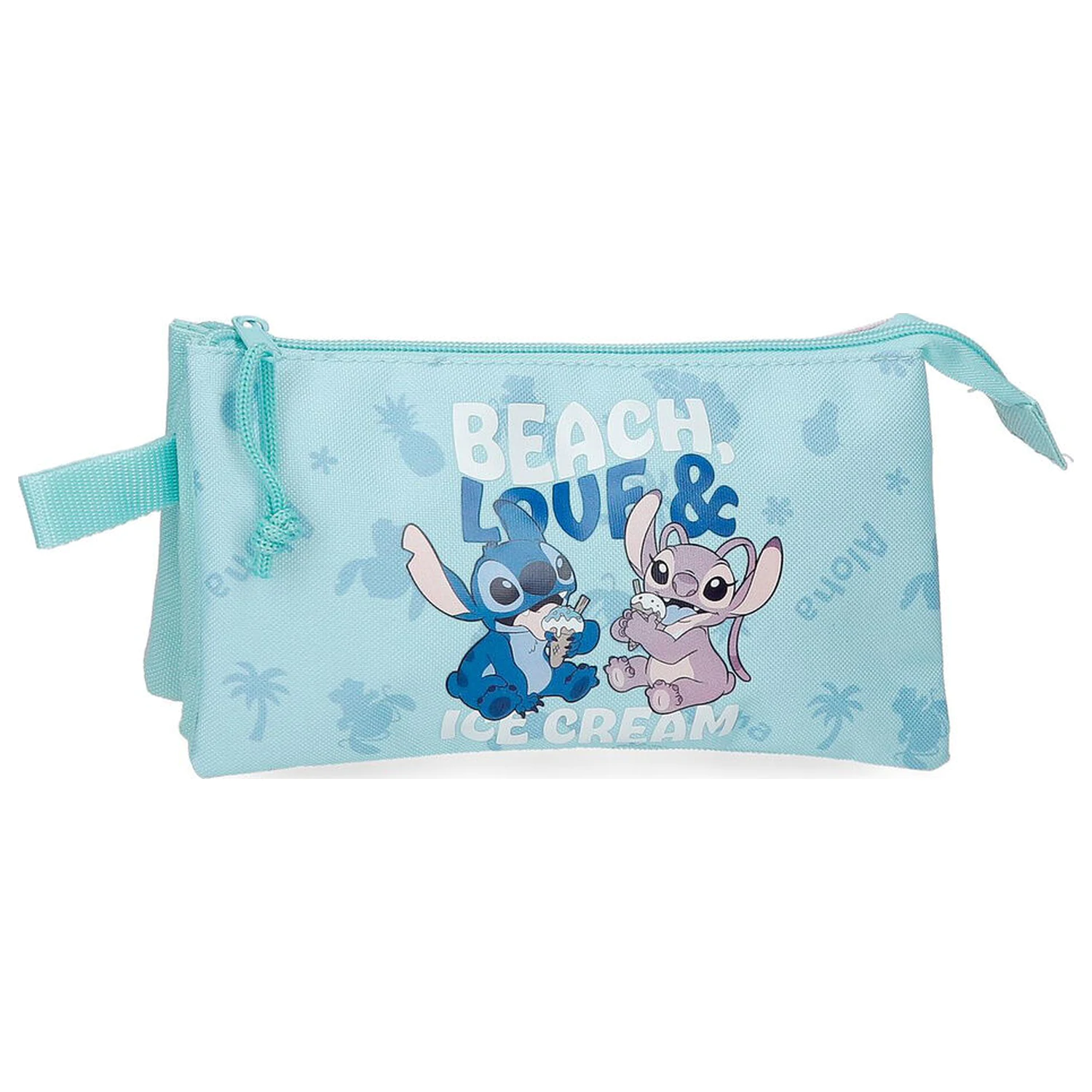Disney Stitch plážové a milostné trojité pouzdro na tužky fotografii produktu