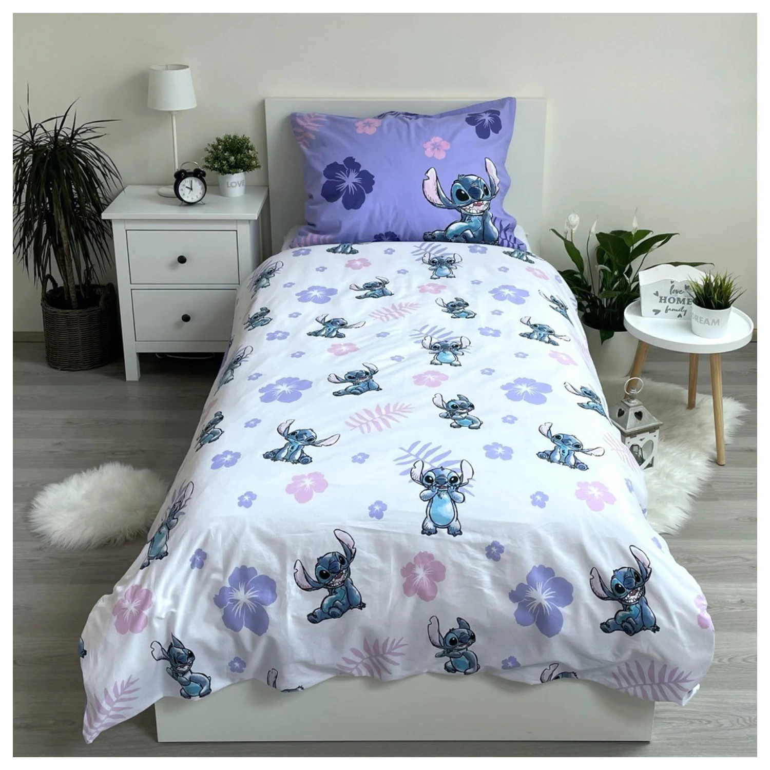 Disney Stitch Blooming povlak na přikrývku fotografii produktu