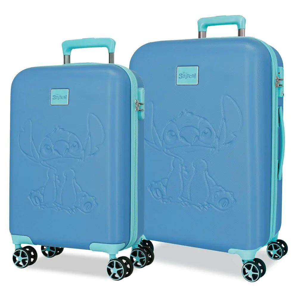 Disney Stitch Blue ABS sada 2 trolley kufry fotografii produktu