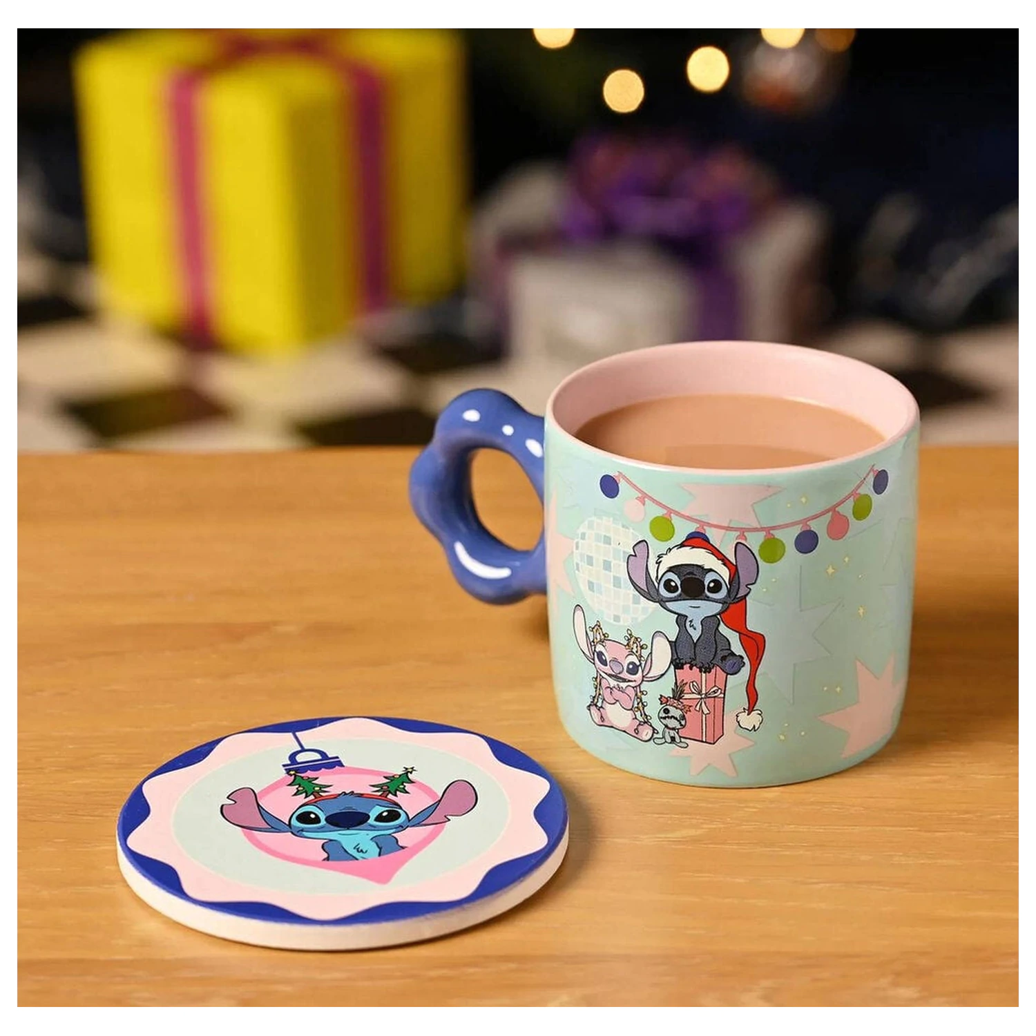 Disney Stitch Hrneček a podložka pod hrneček set 250ml fotografii produktu