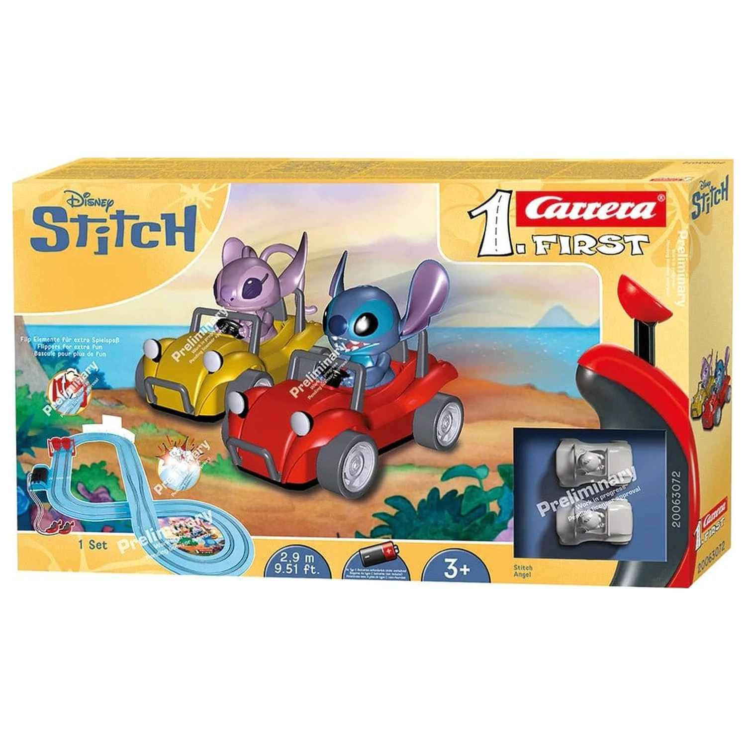 Disney Stitch Carrera First Závodní dráha Set Disney Stitch 2,9" fotografii produktu