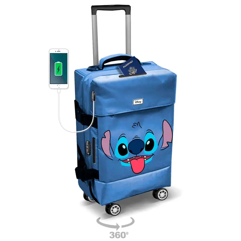 Disney Stitch Face trolley kufr 55 cm fotografii produktu