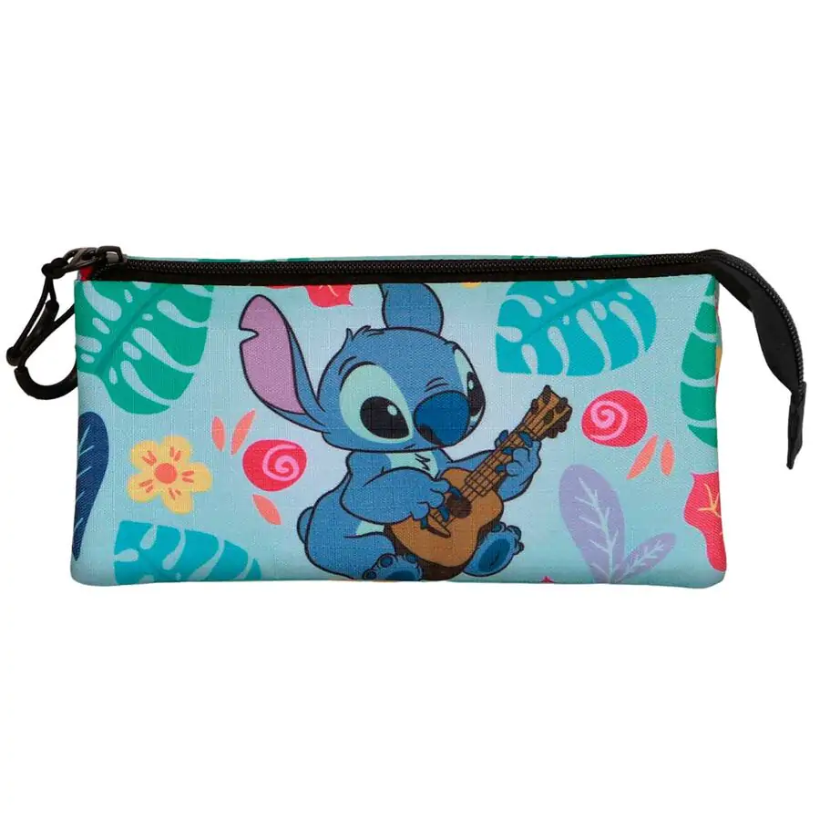 Disney Stitch kytarové trojité pouzdro na tužky fotografii produktu