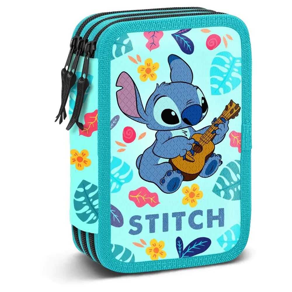 Disney Stitch Guitar trojitý penál fotografii produktu