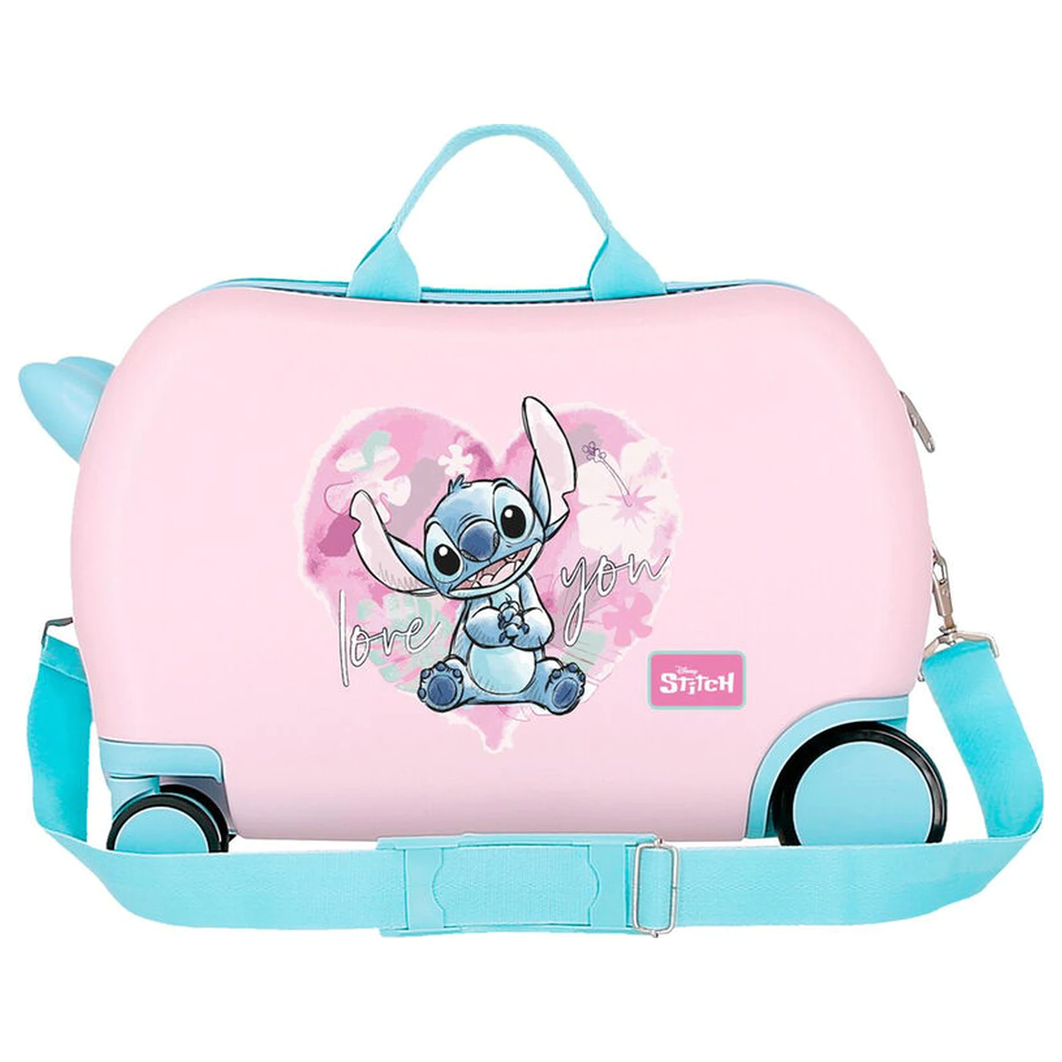 Disney Stitch Heart ABS skořepinový kufr na kolečkách 45cm fotografii produktu