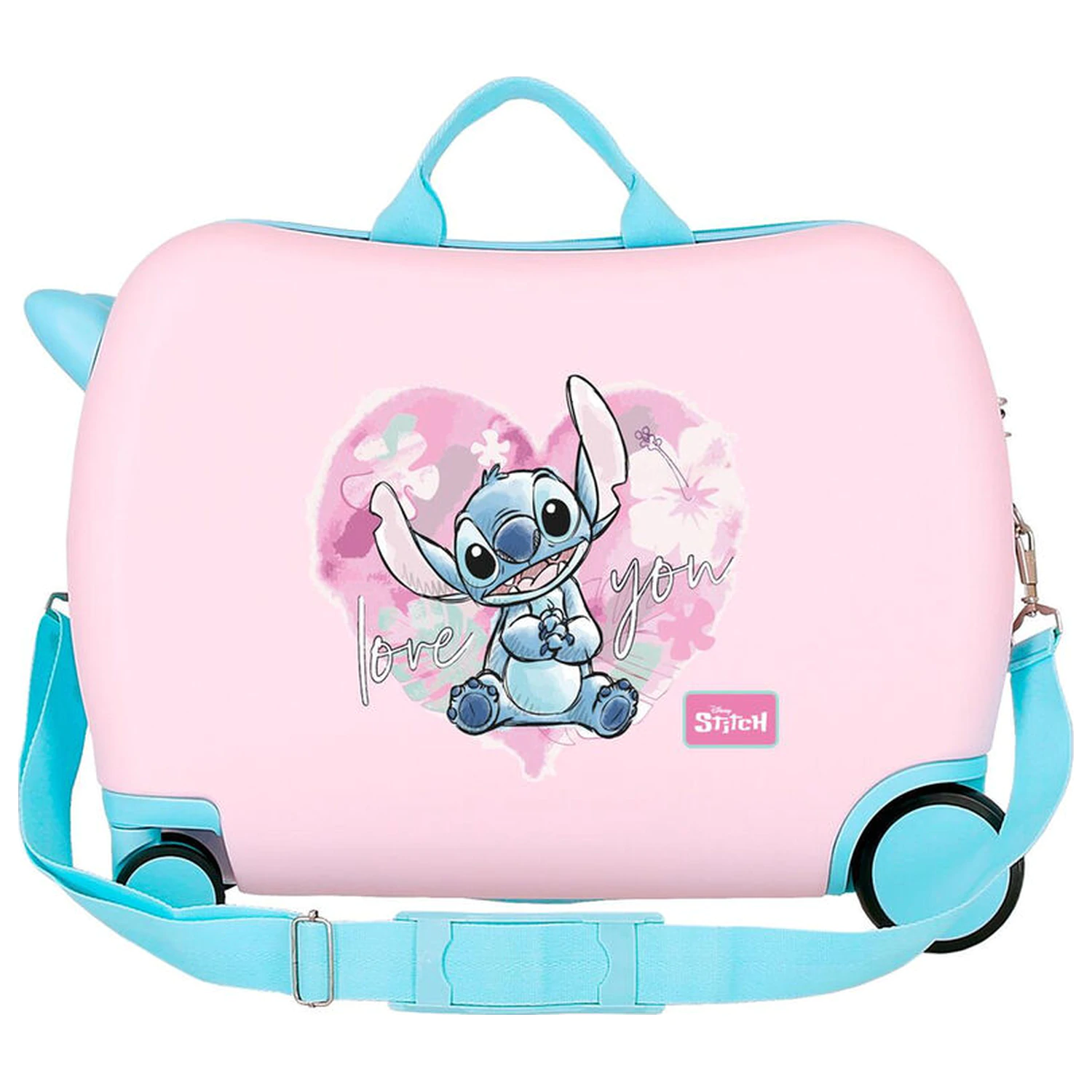 Disney Stitch Heart ABS skořepinový cestovní kufr na kolečkách 50cm fotografii produktu