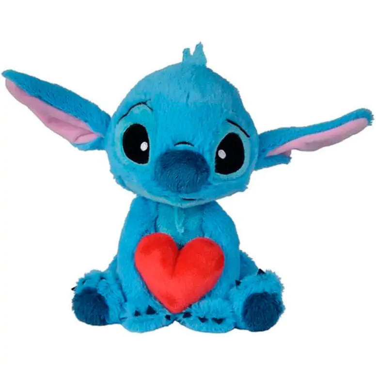 Disney Stitch plyšová hračka ve tvaru srdce 25 cm fotografii produktu