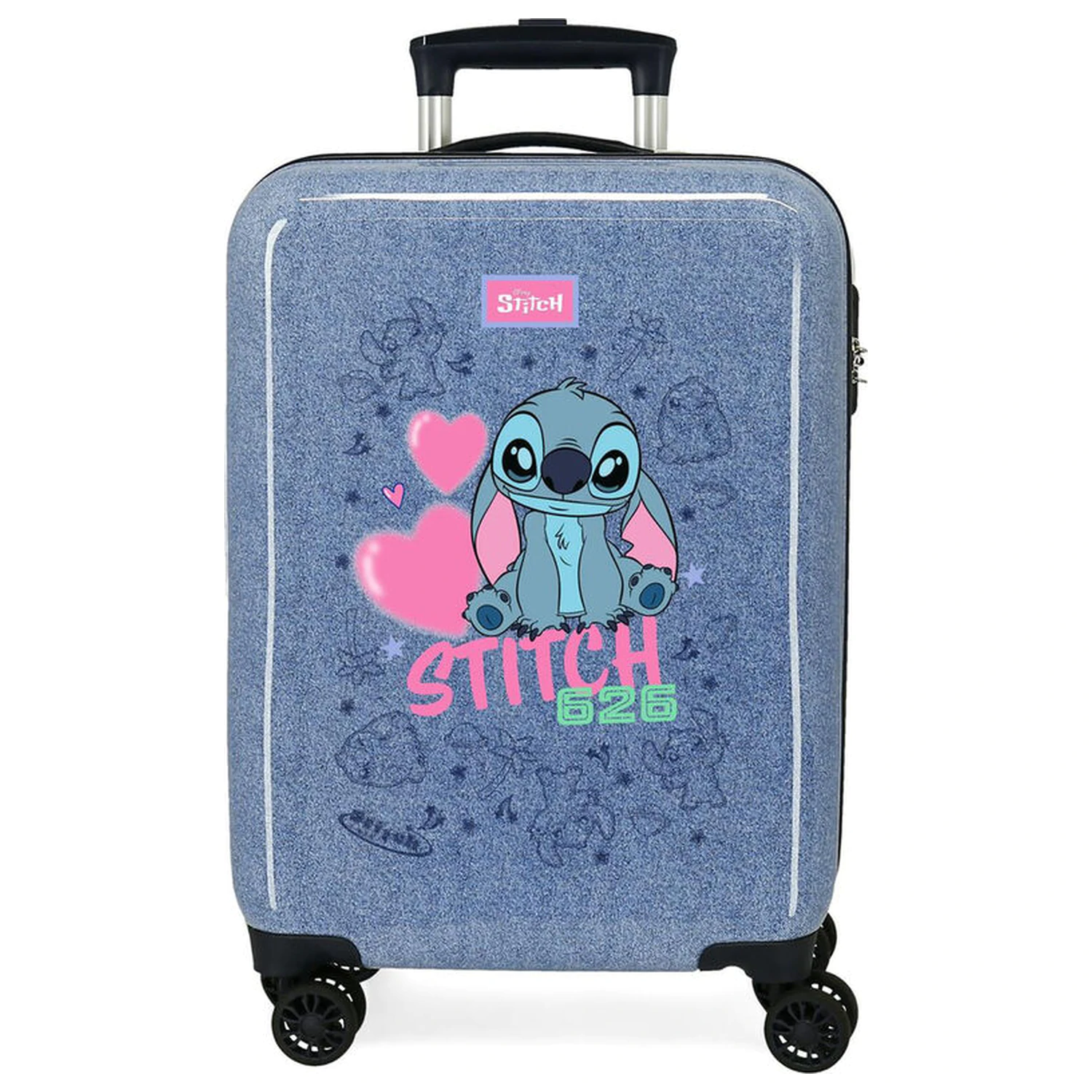 Disney Stitch Hearts ABS cestovní kufr na kolečkách 55cm fotografii produktu