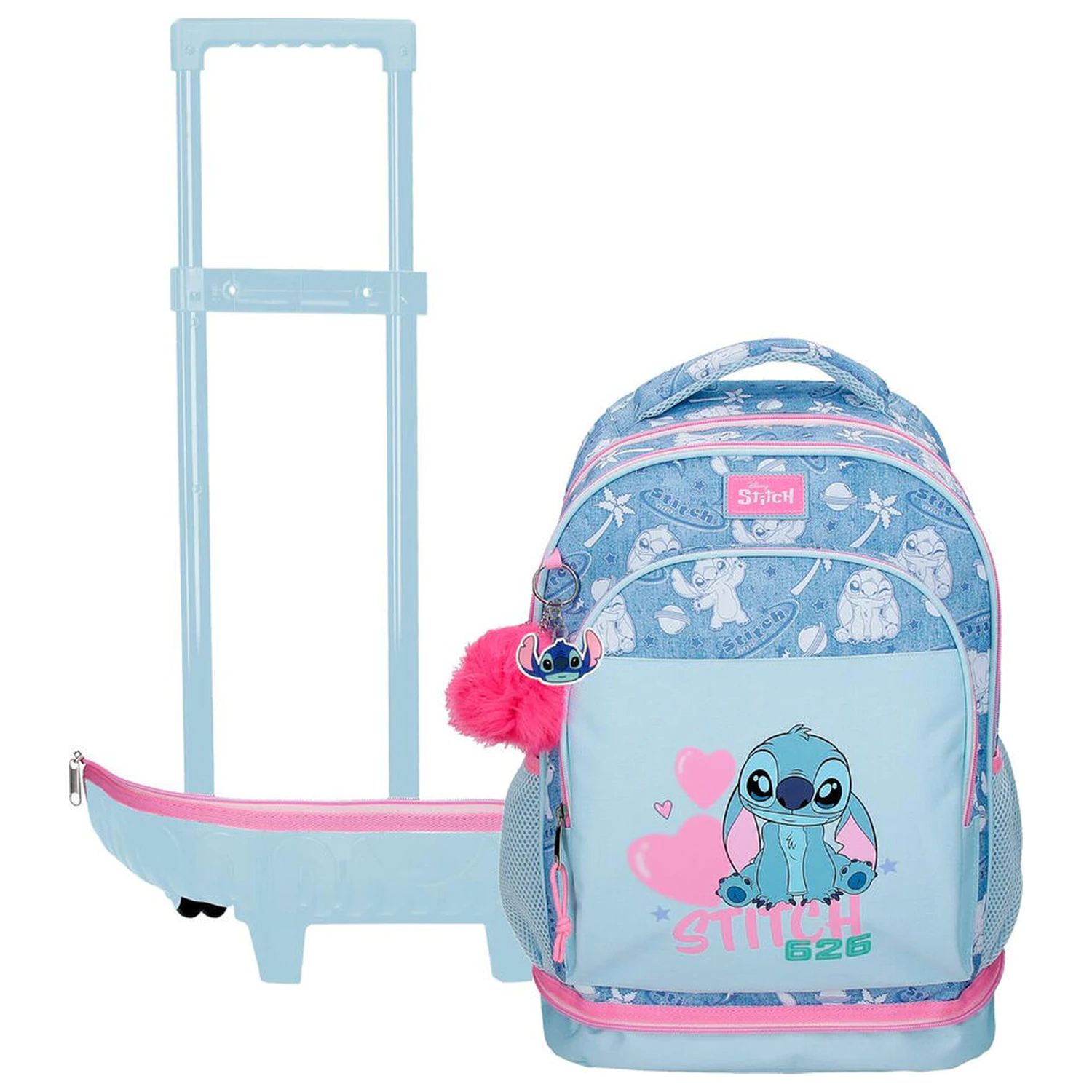 Disney Stitch Hearts extrahovatelný kompaktní trolejbus 43 cm fotografii produktu