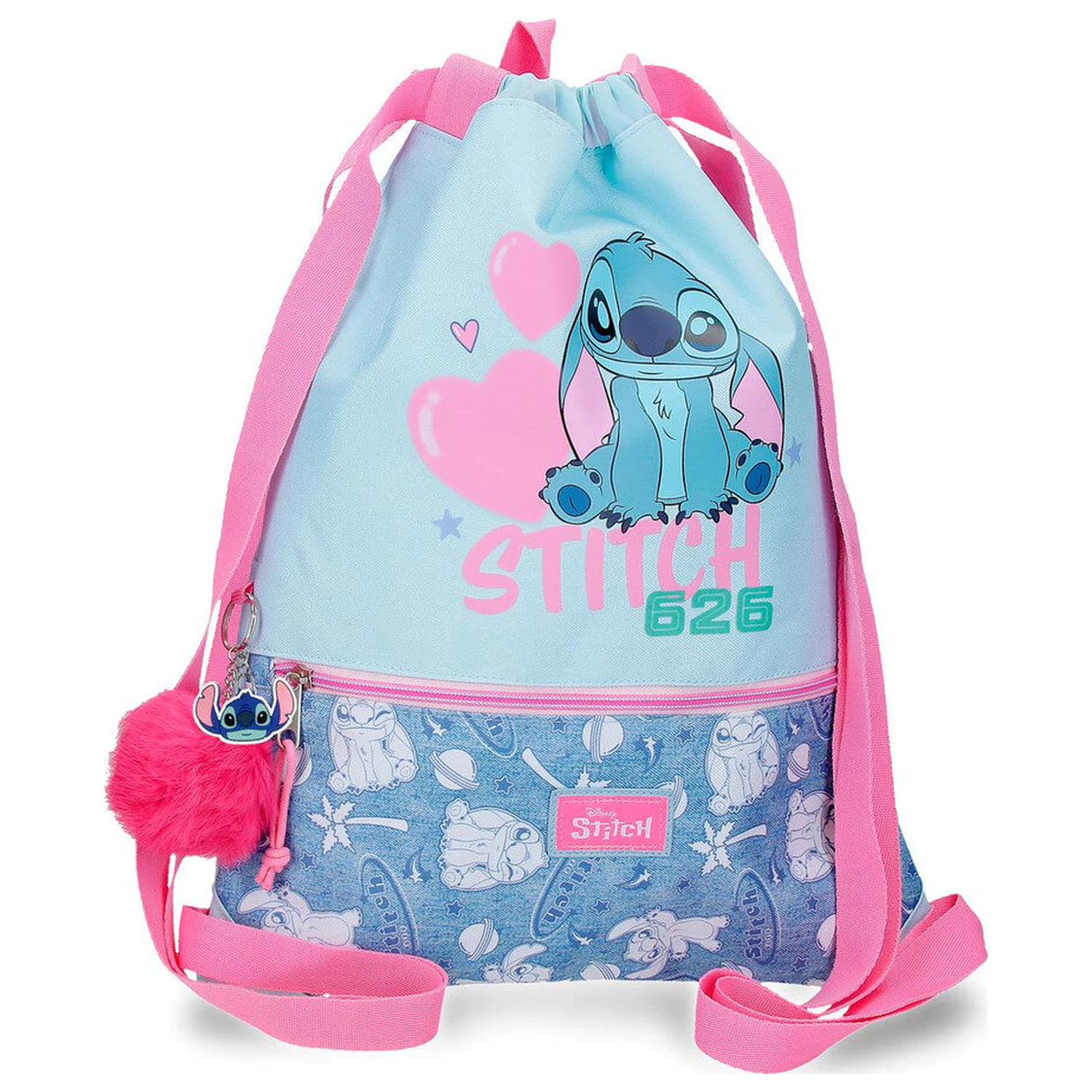 Disney Stitch Hearts sportovní taška 46cm fotografii produktu