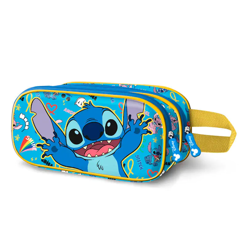 Disney Stitch Hello double 3D penál fotografii produktu