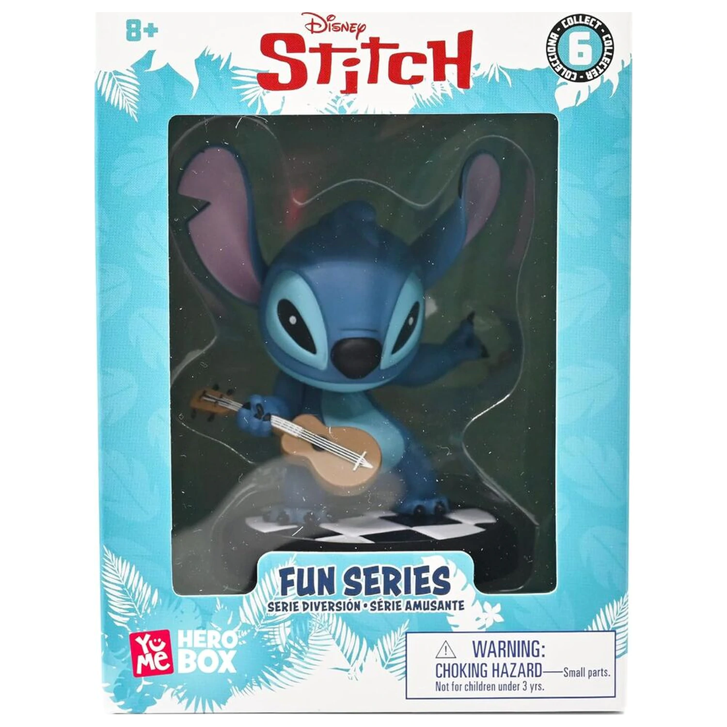 Disney Stitch Hero Box Guitarist Stitch figurka 8 cm fotografii produktu