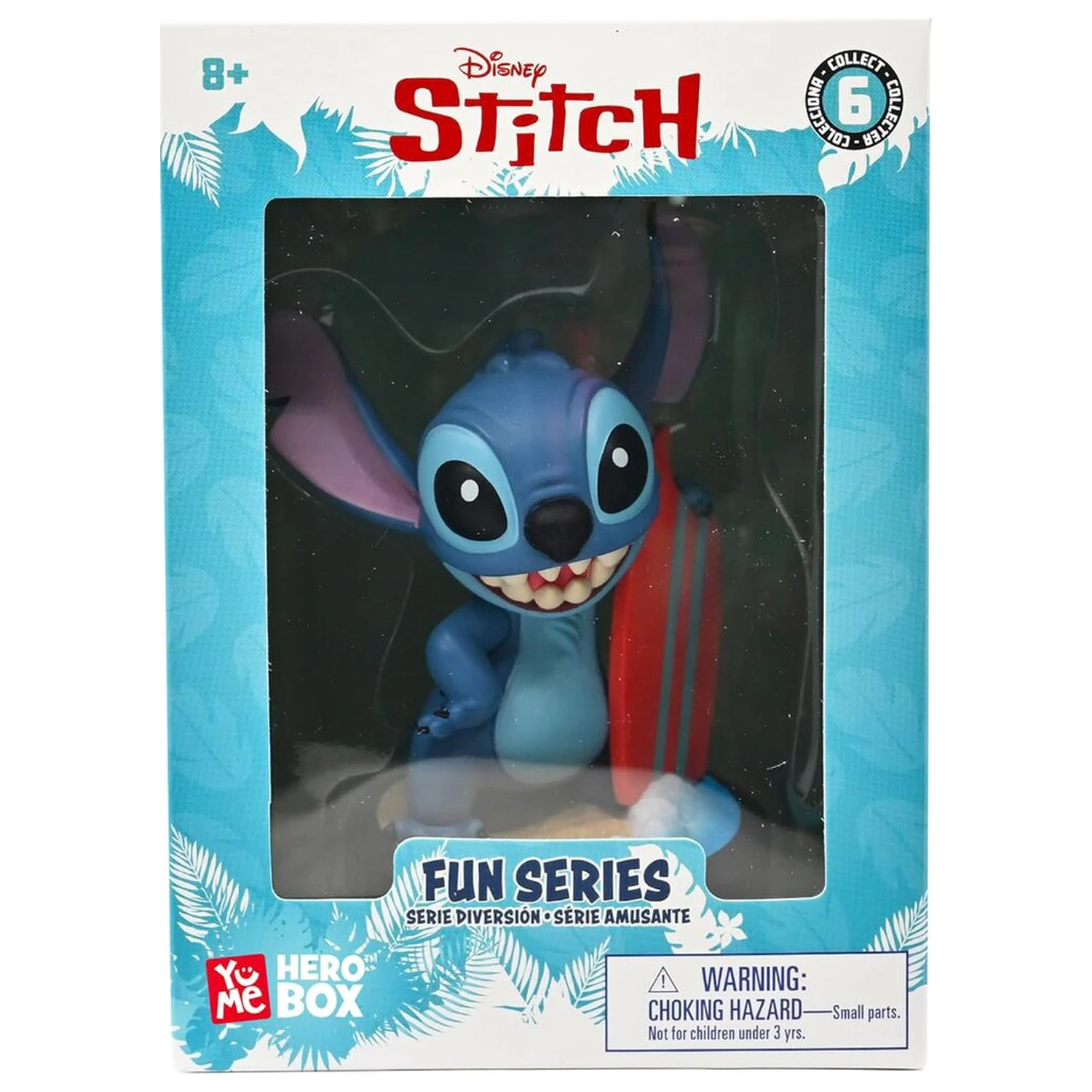 Disney Stitch Hero Box figurka Surfer Stitch 8cm fotografii produktu