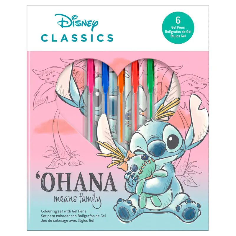 Disney Stitch notes + sada 6 gelových per fotografii produktu