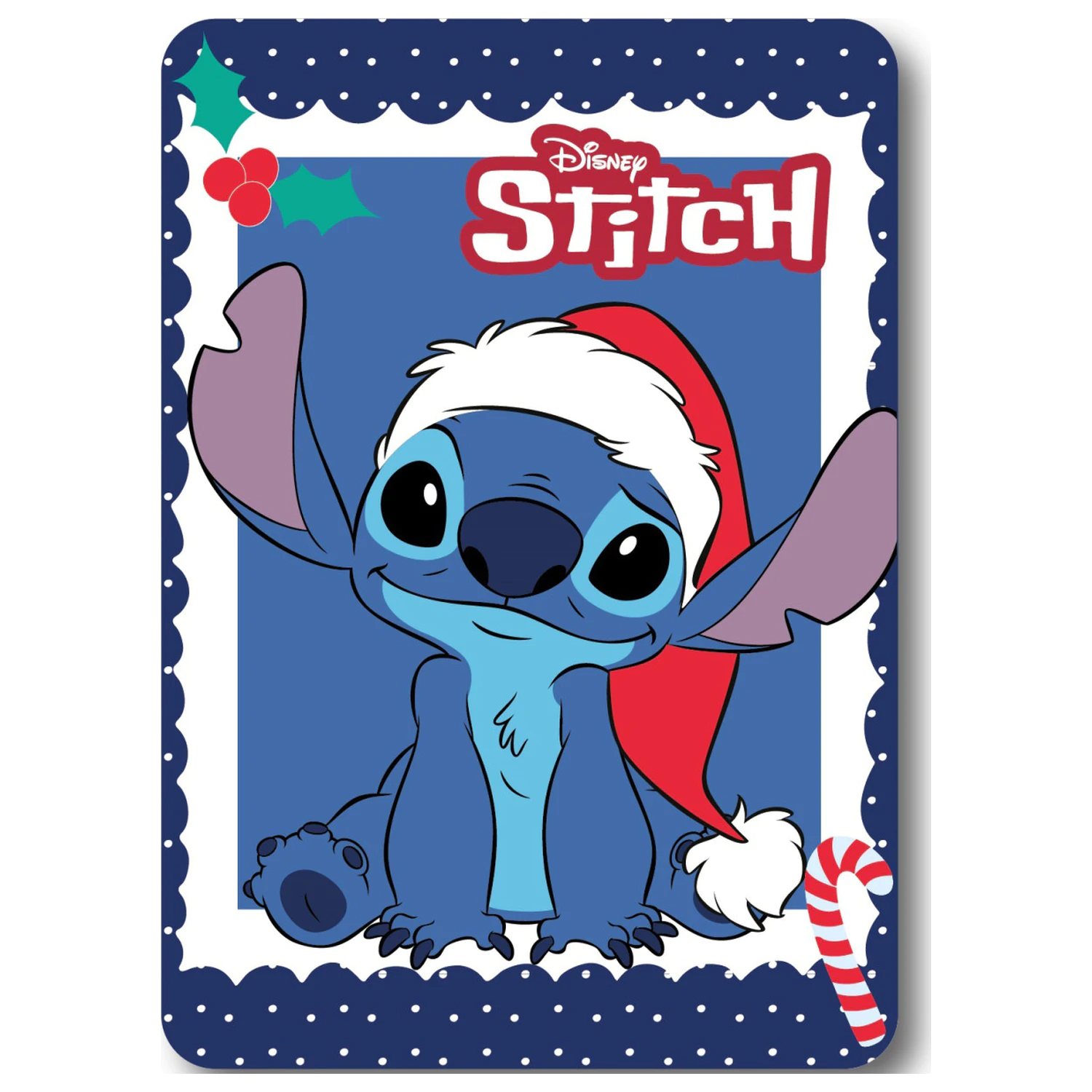 Disney Stitch vánoční fleecová deka fotografii produktu