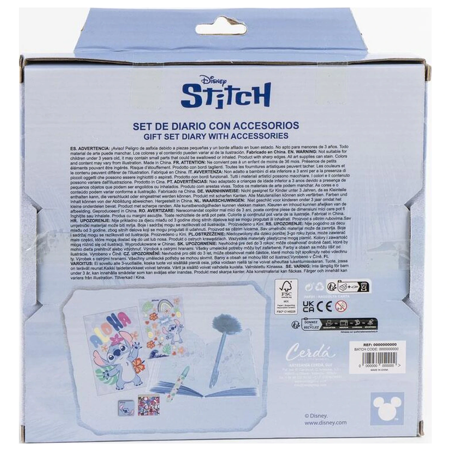 Disney Stitch Sada deníku fotografii produktu
