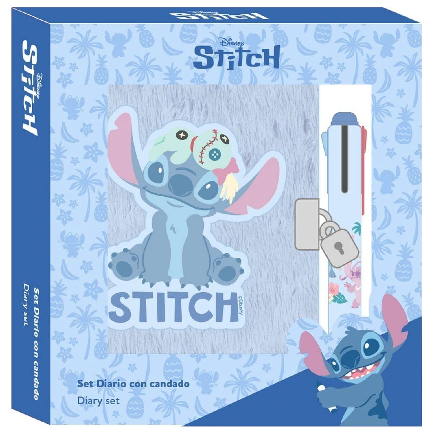 Disney Stitch Deník + čtyřbarevné pero fotografii produktu