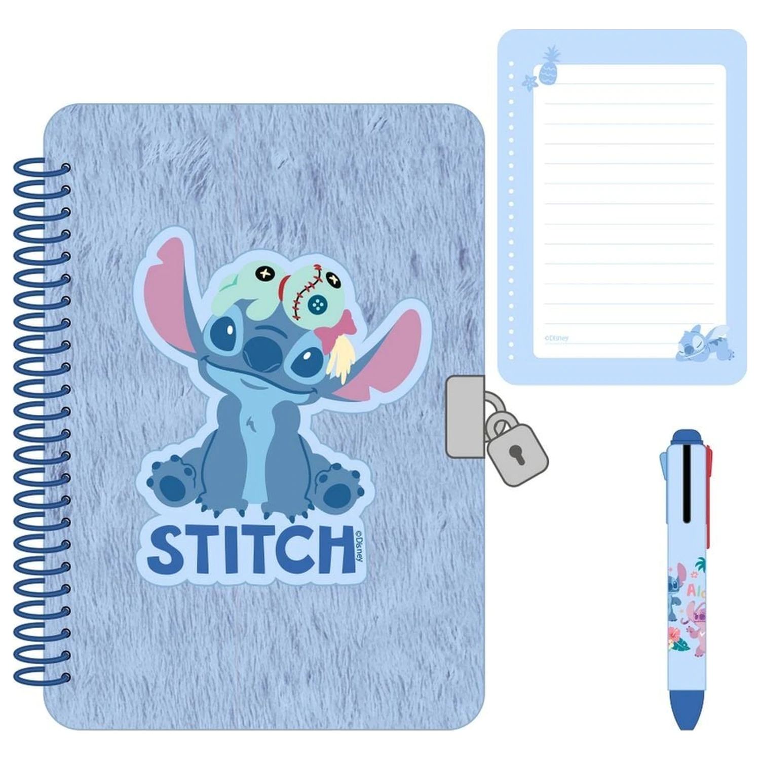 Disney Stitch Deník + čtyřbarevné pero fotografii produktu