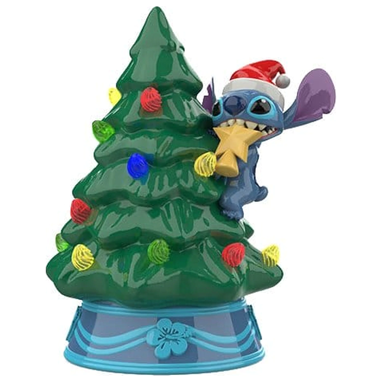 Disney keramický vánoční stromek se světly Stitch 15 cm fotografii produktu