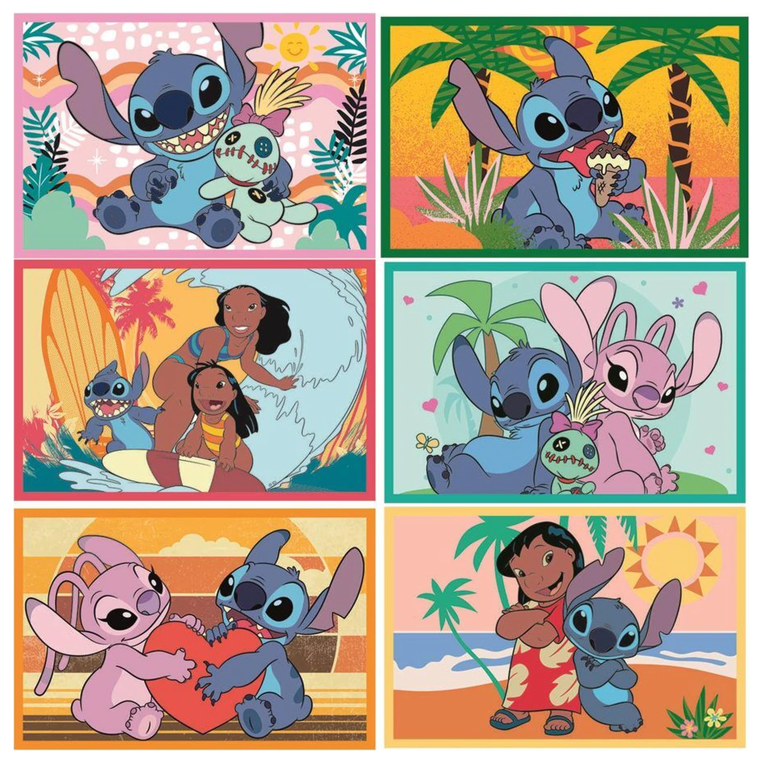 Disney Stitch Cubes skládačka 6 ks fotografii produktu