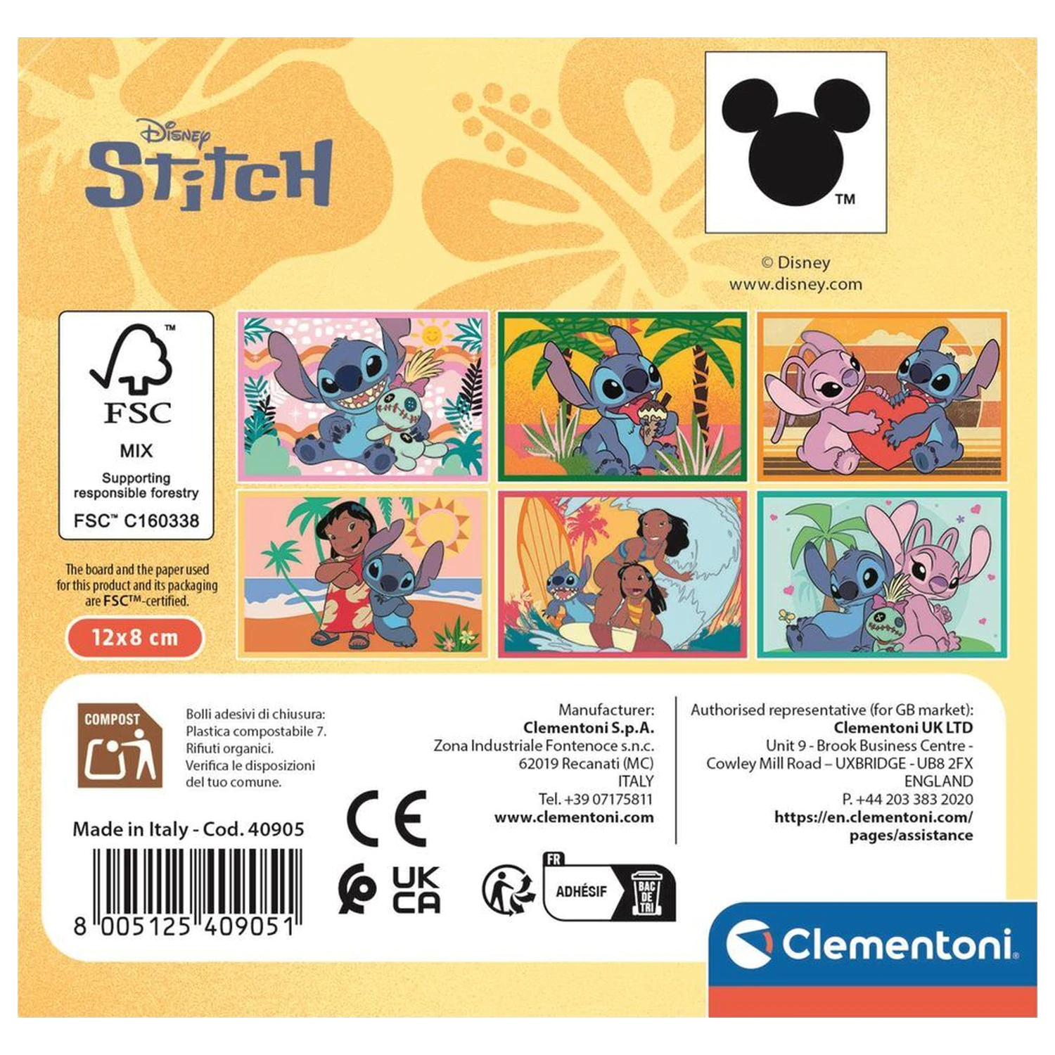 Disney Stitch Cubes skládačka 6 ks fotografii produktu