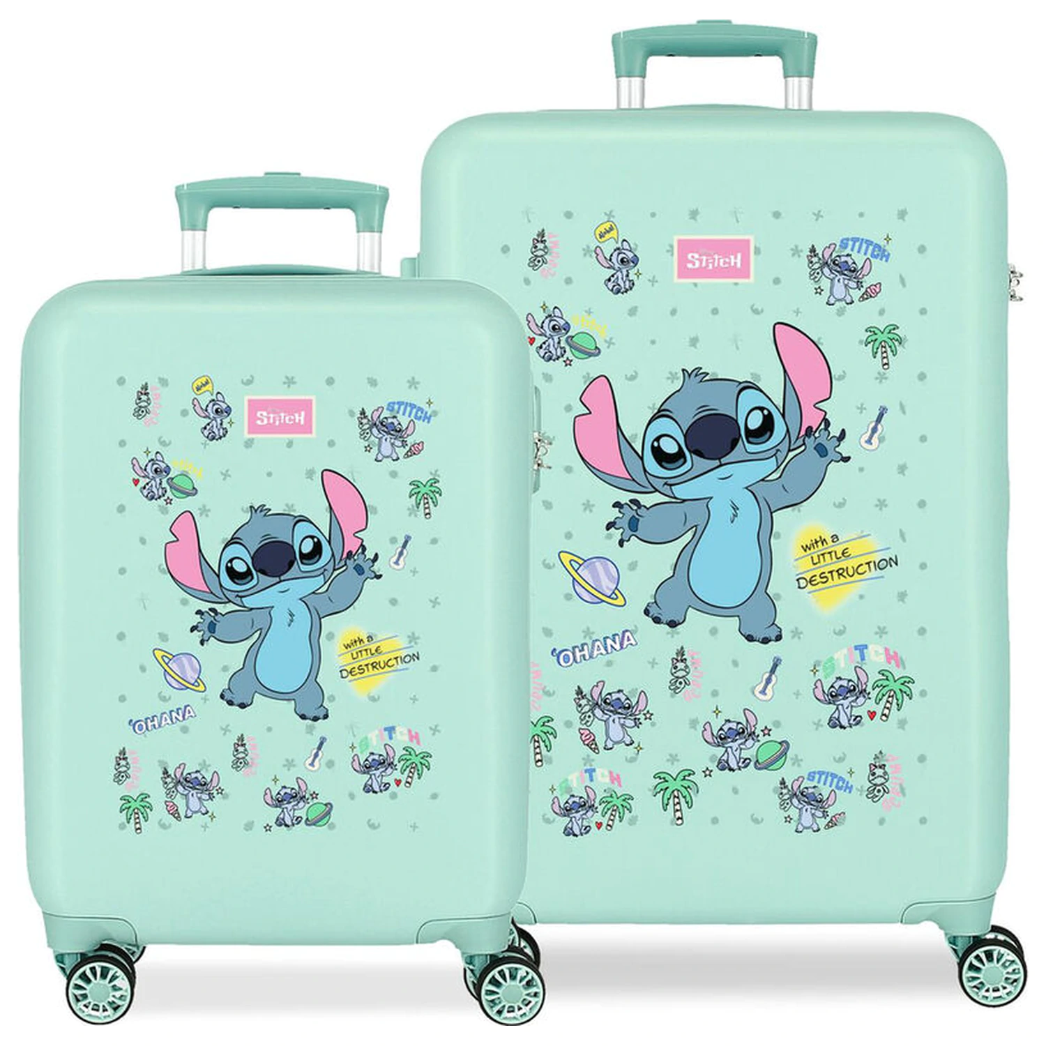Disney Stitch Little Destruction ABS 2dílná sada kufrů na kolečkách 55/65cm fotografii produktu