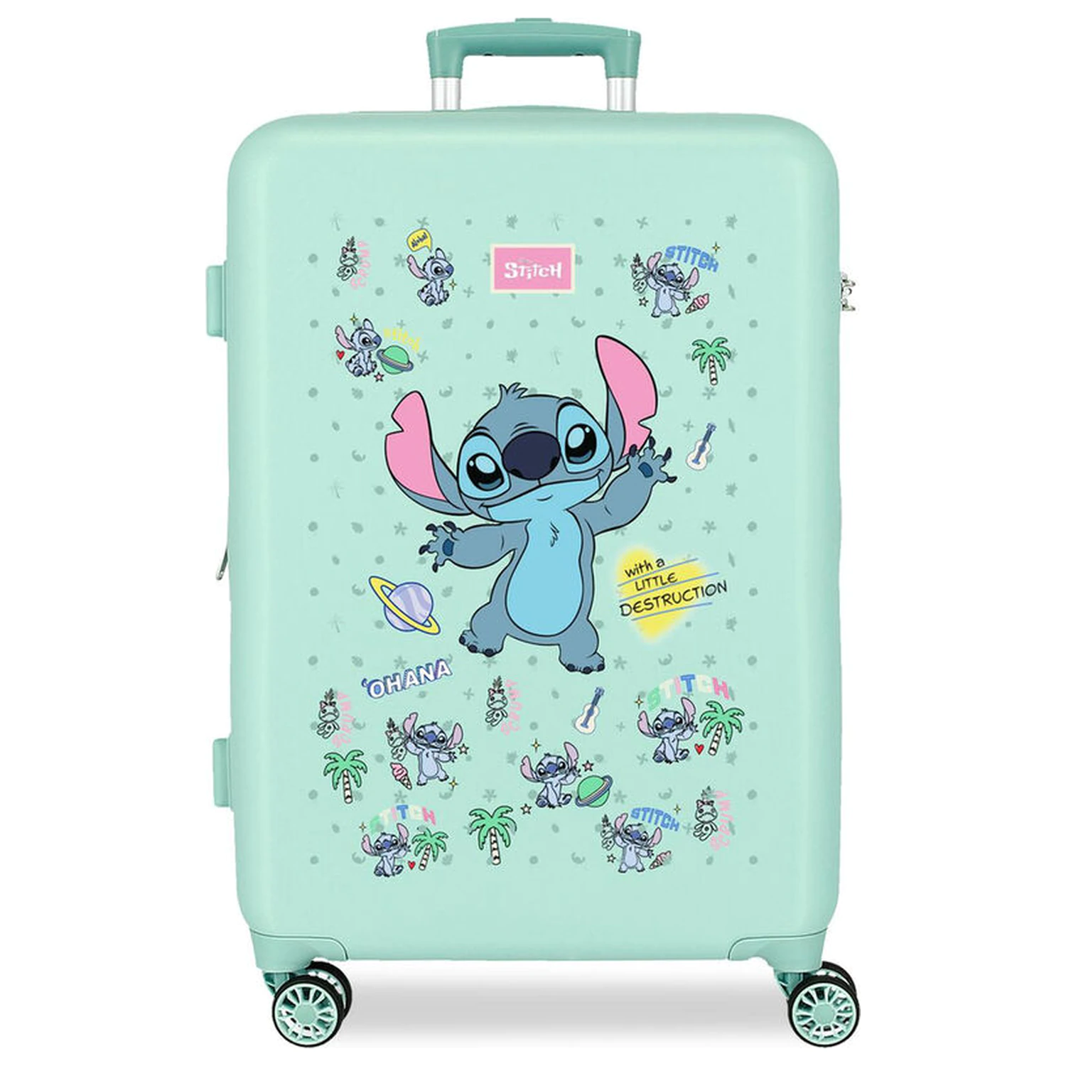 Disney Stitch Little Destruction ABS cestovní kufr na kolečkách 65cm fotografii produktu