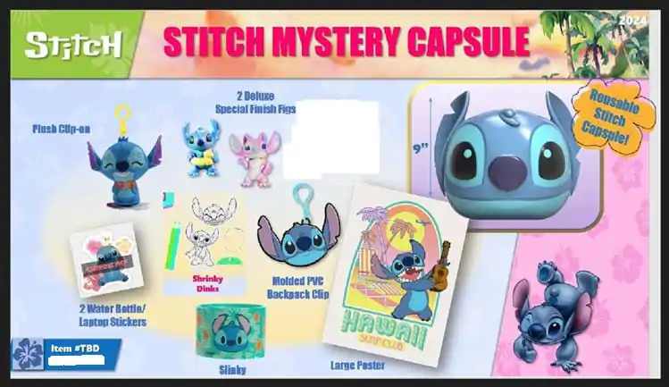 Disney Stitch surprise capsule 22,5 cm / Kapsle s překvapením fotografii produktu