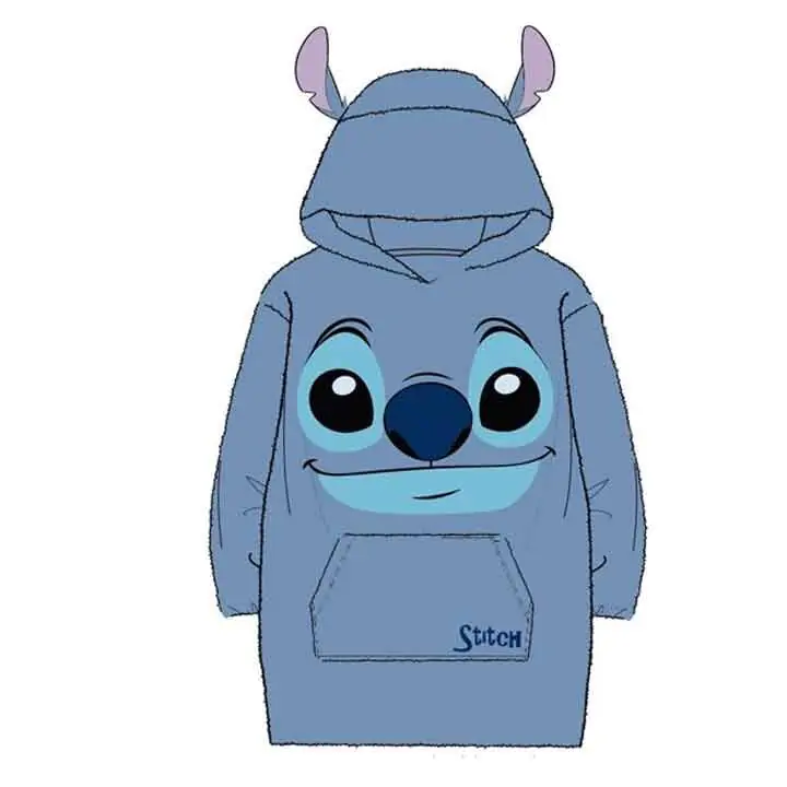 Disney Stitch oversize mikina kabát dospělý korálový fotografii produktu
