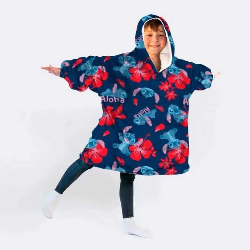 Disney Stitch oversized mikinový kabát pro děti, korálový fotografii produktu